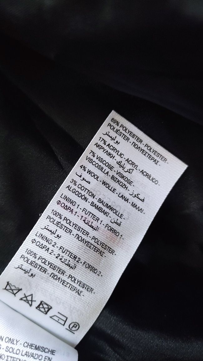 Kurtka w kratę damska z kapturem S