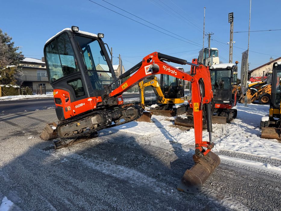 Mini koparka Kubota KX018-4 z 2019r. 3 łyżki 1,8 tony 1 WŁ Salon PL