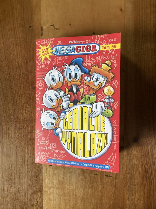 komiks Gigant Mega Giga - Genialne Wynalazki - tom 59