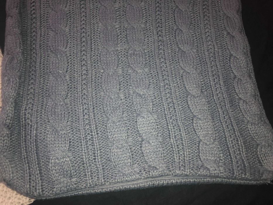 Poszewki zimowe dziane 2 szt. 46x40, 45x45