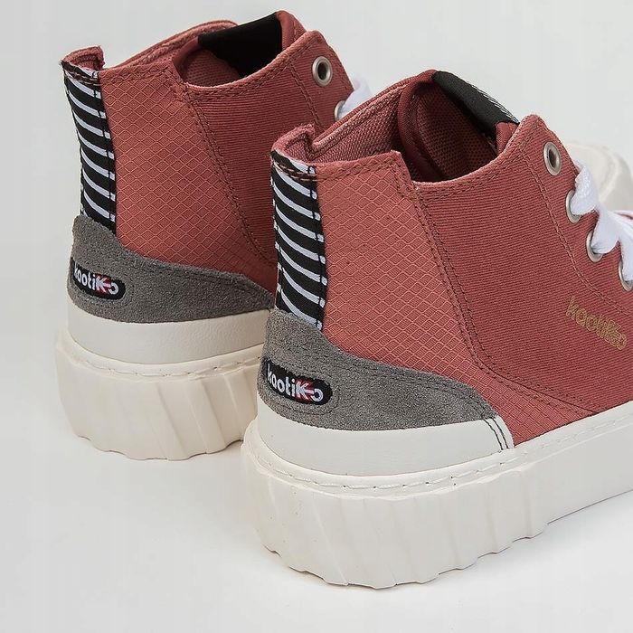 Trampki Soft Burgundy Kaotiko Keoni Hightop Trainers kaotiko rozm. 36