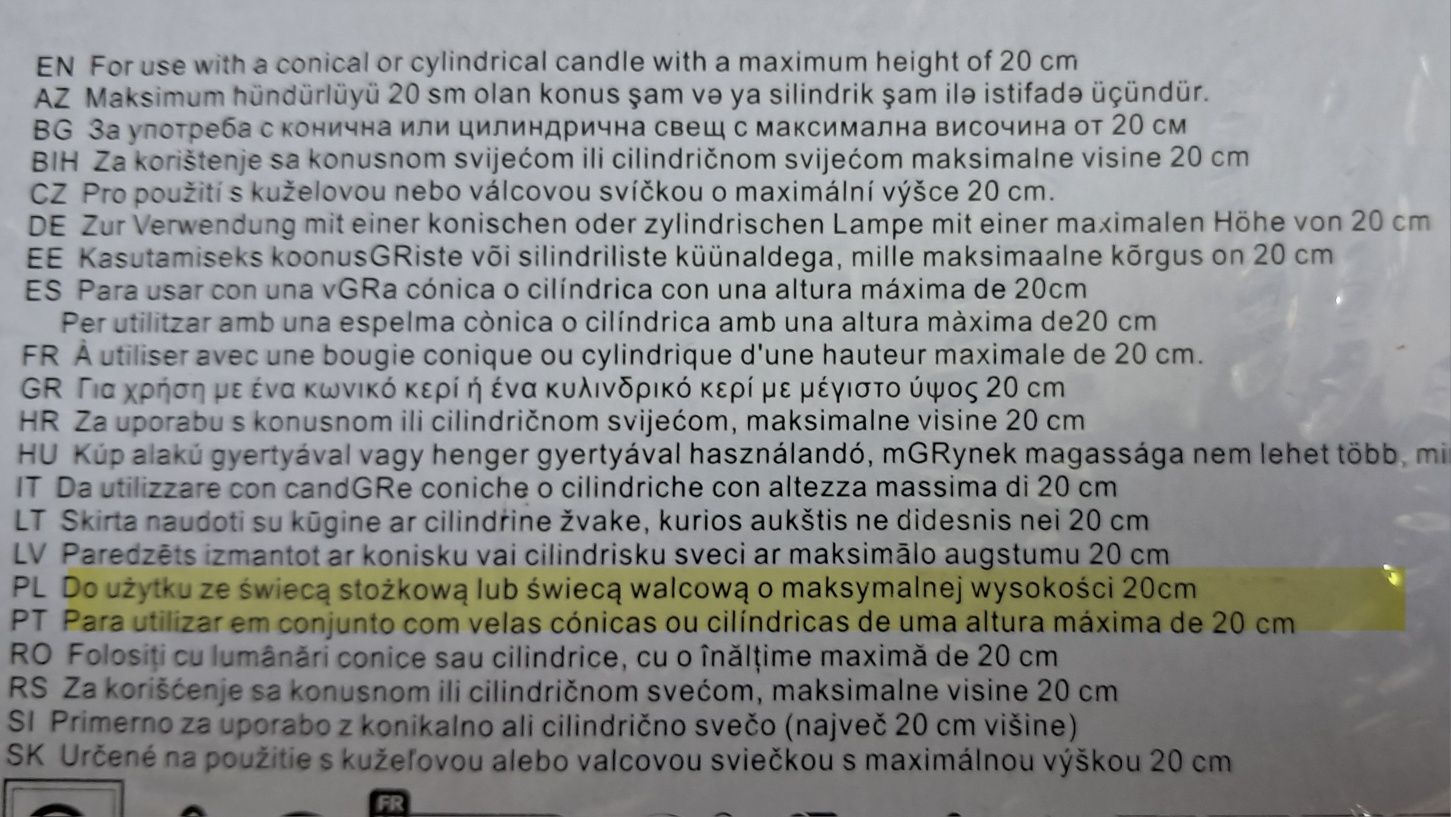 Świecznik z lustrem