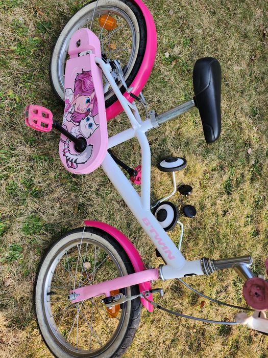 Rower decatlon btwin 16 cali  dla dziewczynki
