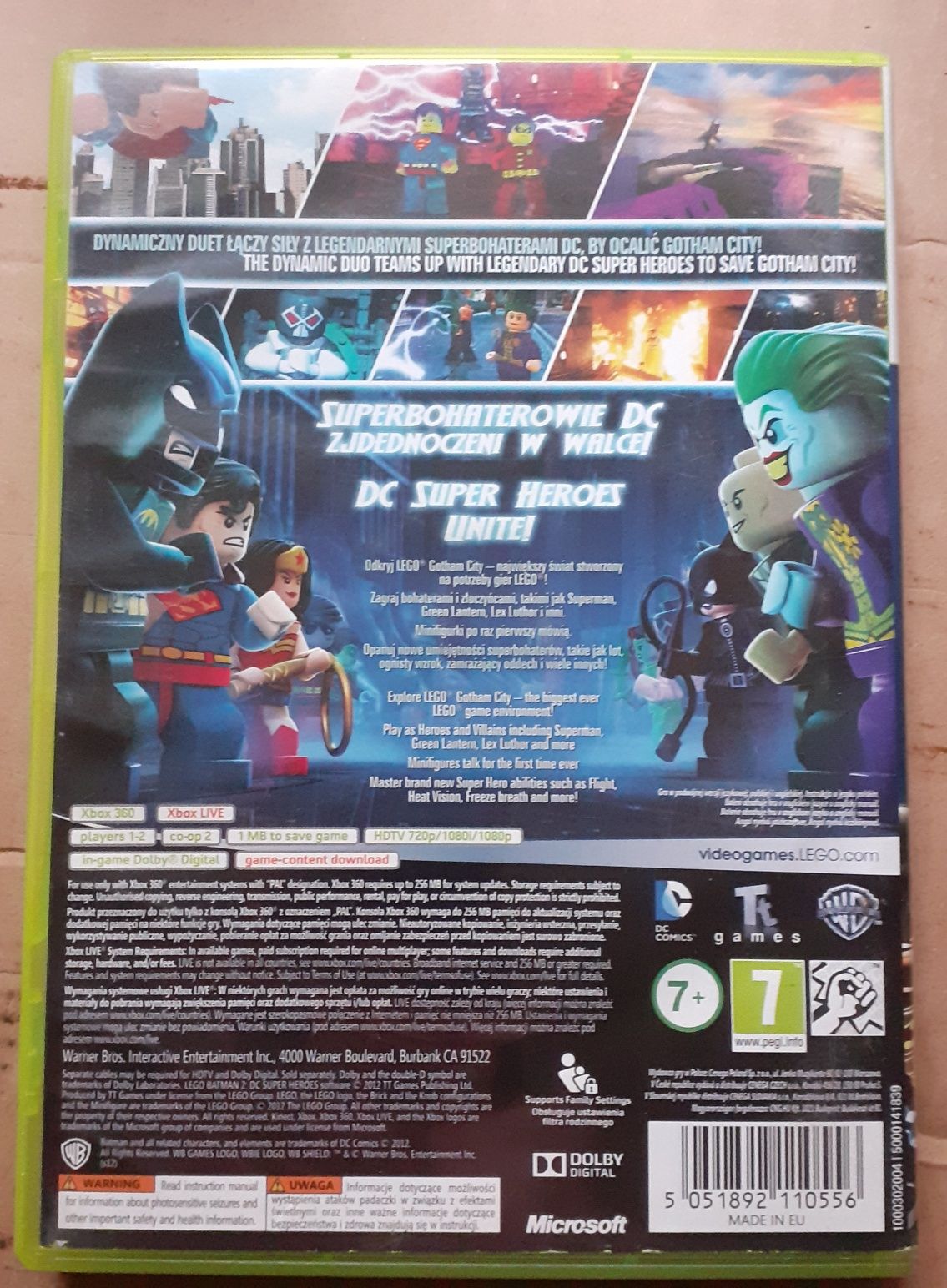 Lego Batman 2 xbox 360 po polsku!