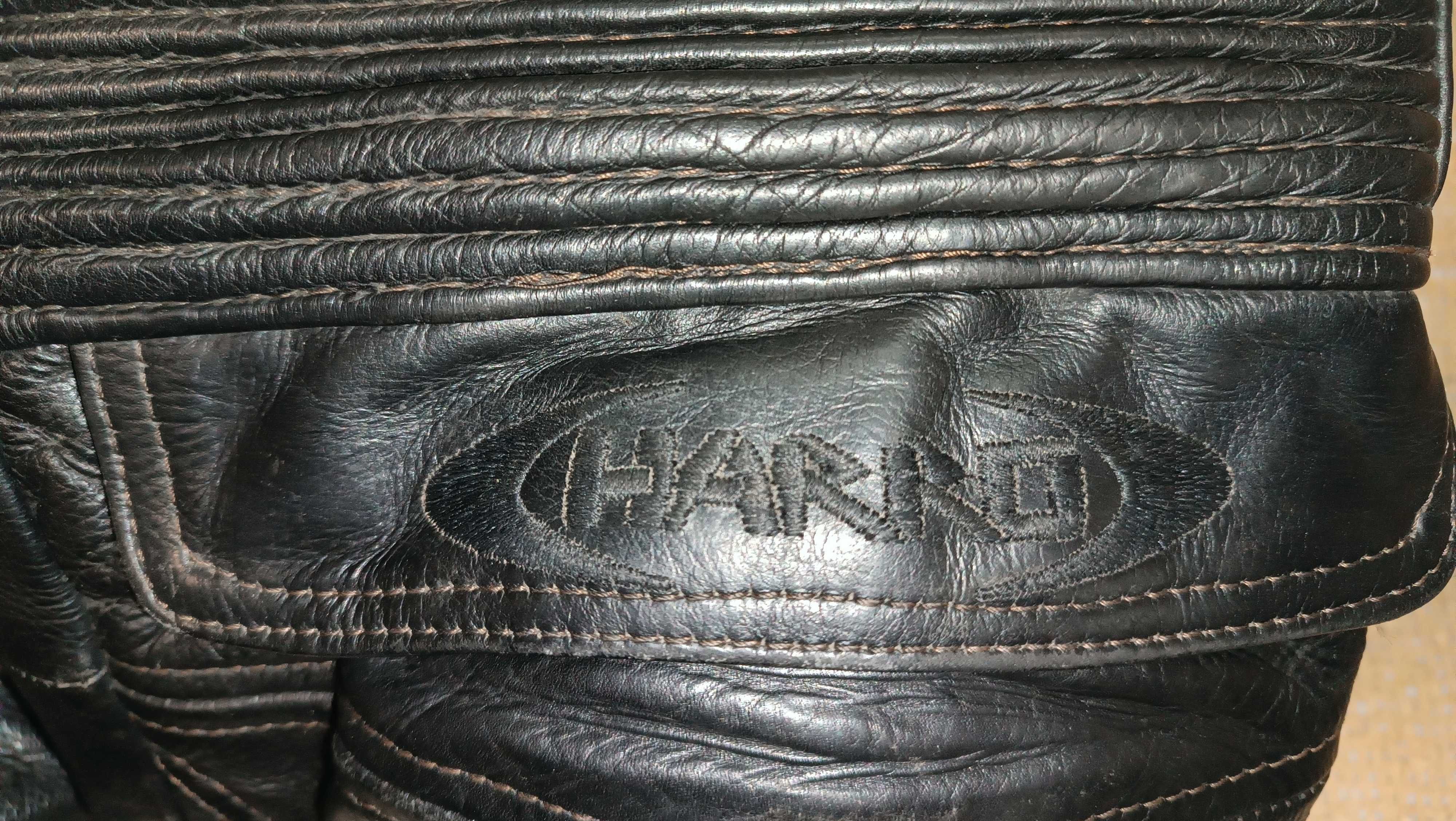 Мото штаны Harro Германия кожаные с защитой колен 50-52 размер