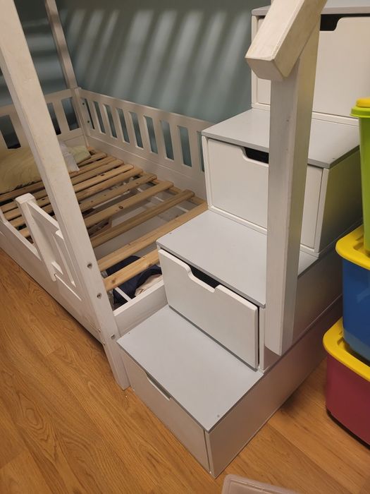 Łóżko piętrowe na materac 160x80 cm