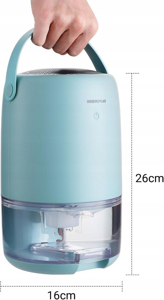 INKBIRD HZ-X628 Przenośny osuszacz powietrza 1100 ml diody LED cichy