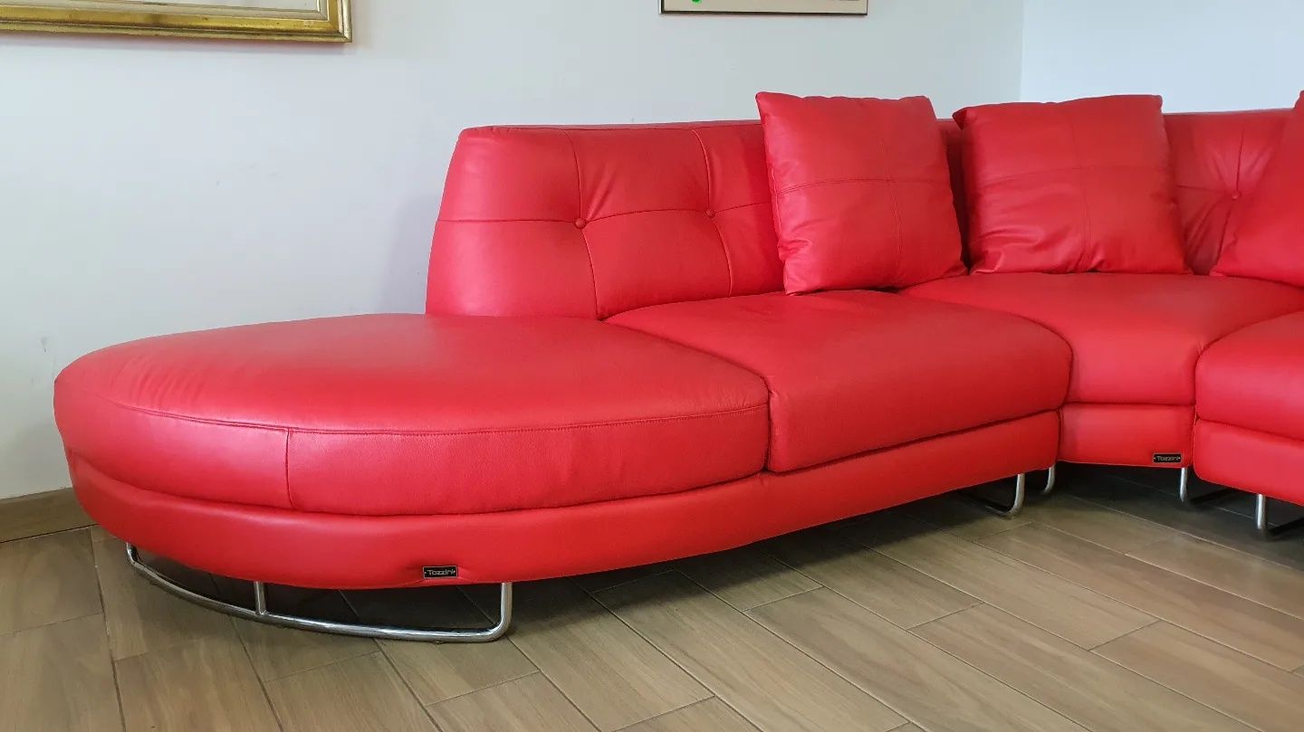 Фірмовий шкіряний кутовий диван з Італії,  меблі б.в з Європи