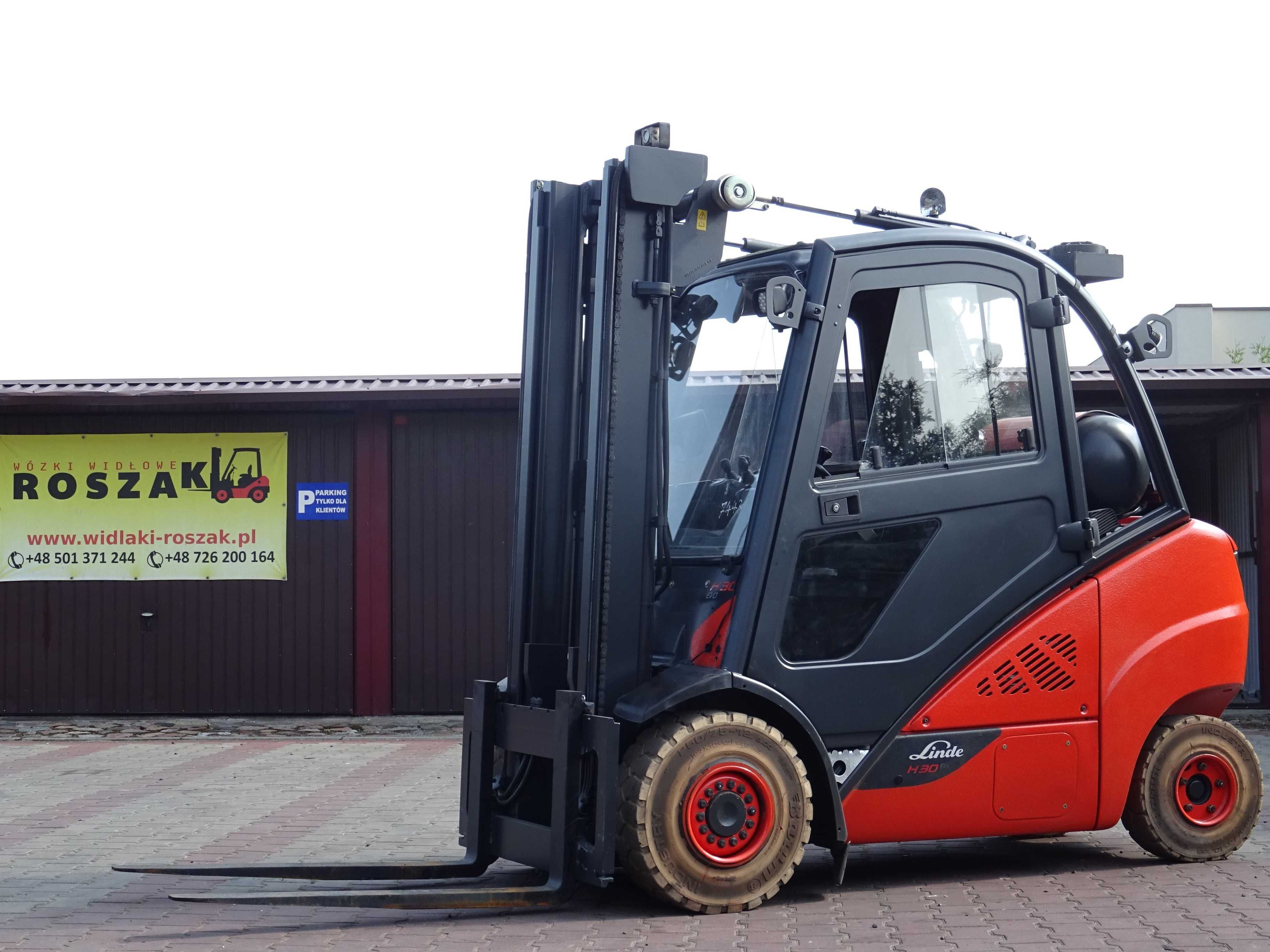 Wózek widłowy Linde H30T-02 LPG 2016r. Kabina
