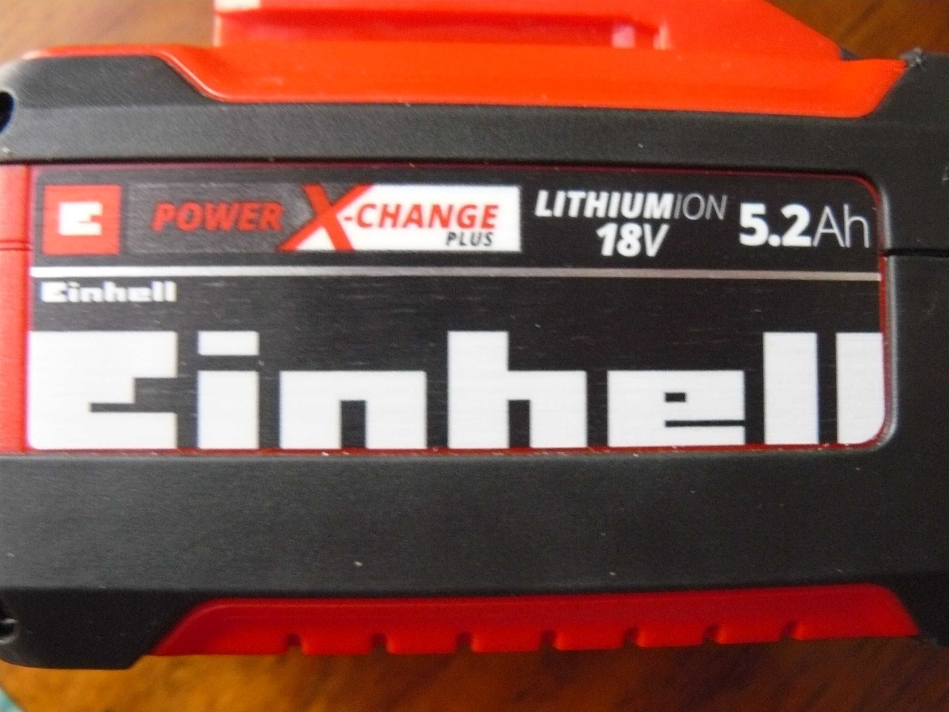 Akumulator Einhell wraz z ładowarką 5.2 amp. o dużej pojemności