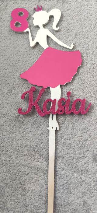 Topper urodzinowy na tort dziewczynka