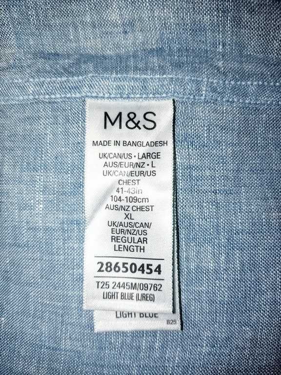 Рубашка Marks & Spencer® лён L