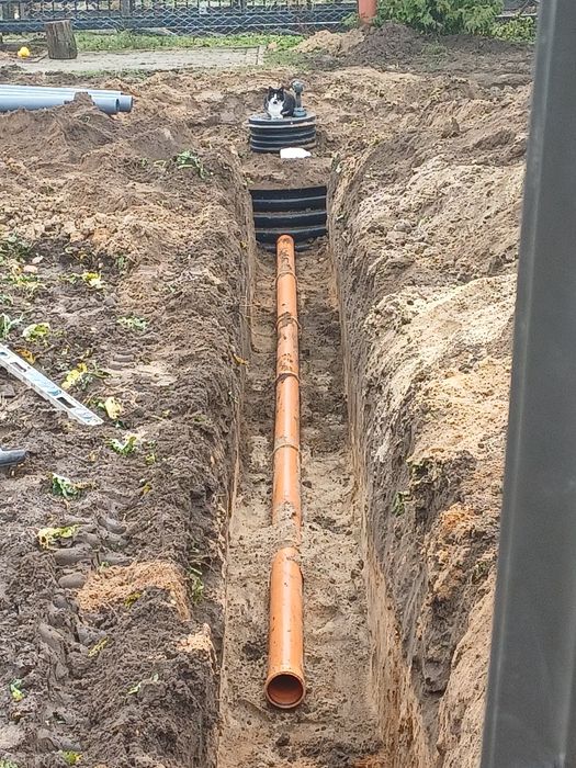 Usługi minikoparką kopania wykopy wynajem operator