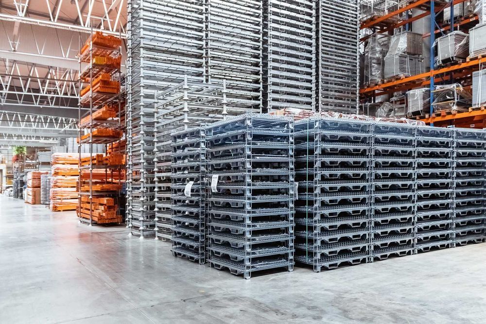 Pojemniki siatkowe ocynkowane – składane Gitterboxy NOWE I UŻYWANE