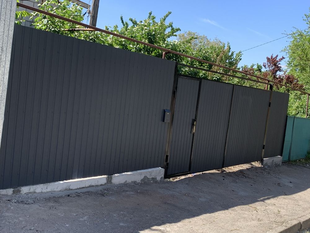 ПАРКАНИ ВОРОТА профлист та гаражні,демонтаж монтаж  быстро качество.