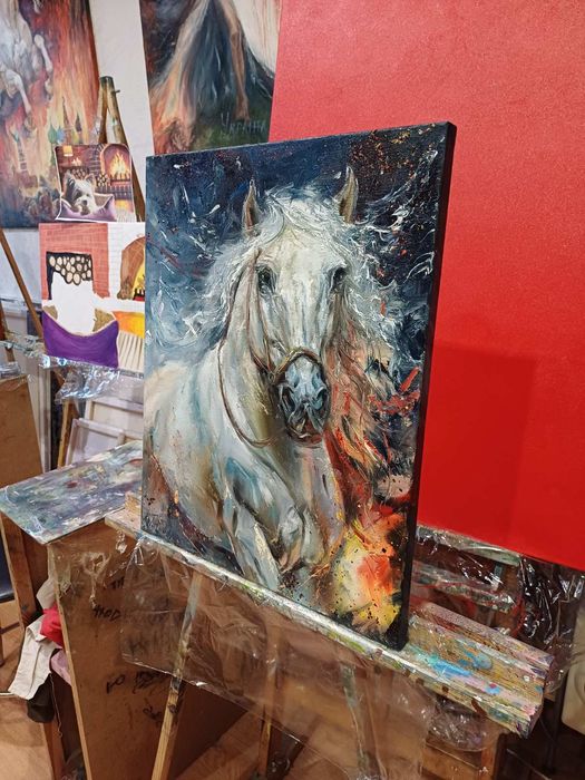 Картина ''Кінь долі''. Олія, холст 50/40.