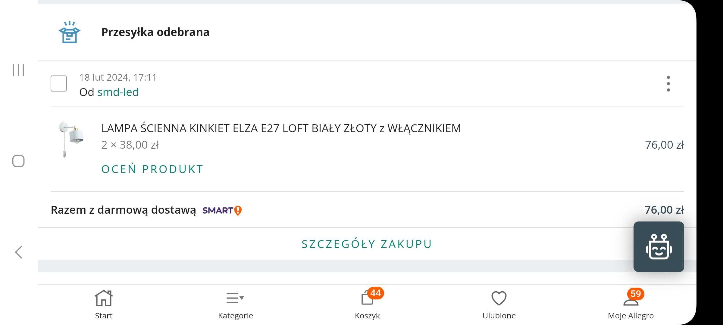 Lampki 2 szt. w cenie jednej