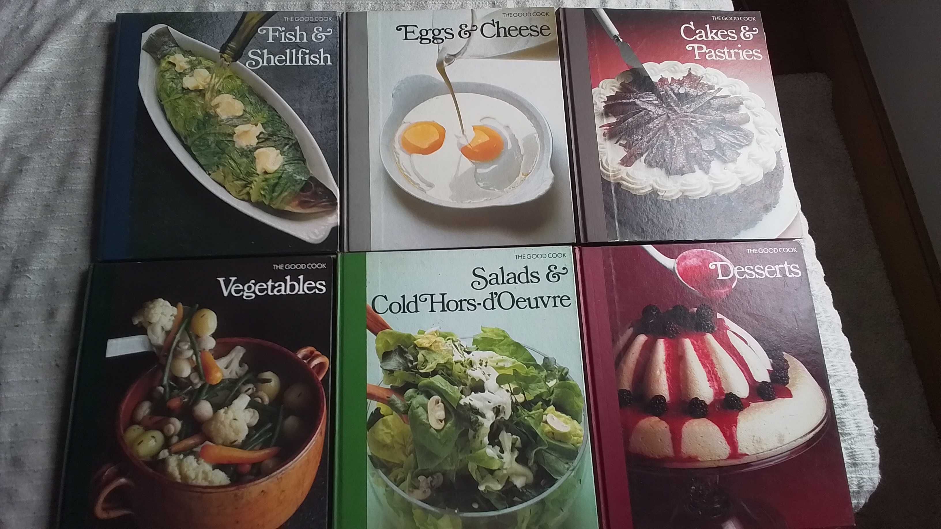 Coleção de livros de cozinha, em inglês, da Time Life