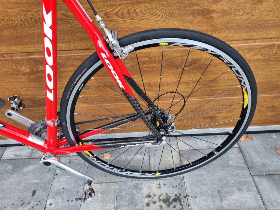 Rower szosowy kolarka szosa Look 565 klasyk karbon Ultegra Mavic