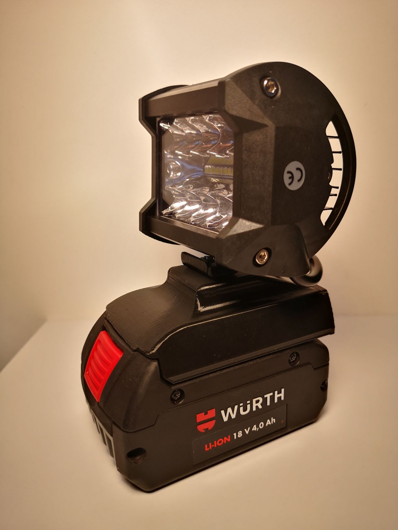 Makita Bosch  Milwaukee Dewalt lampa Led z adapterem do akumulatorów