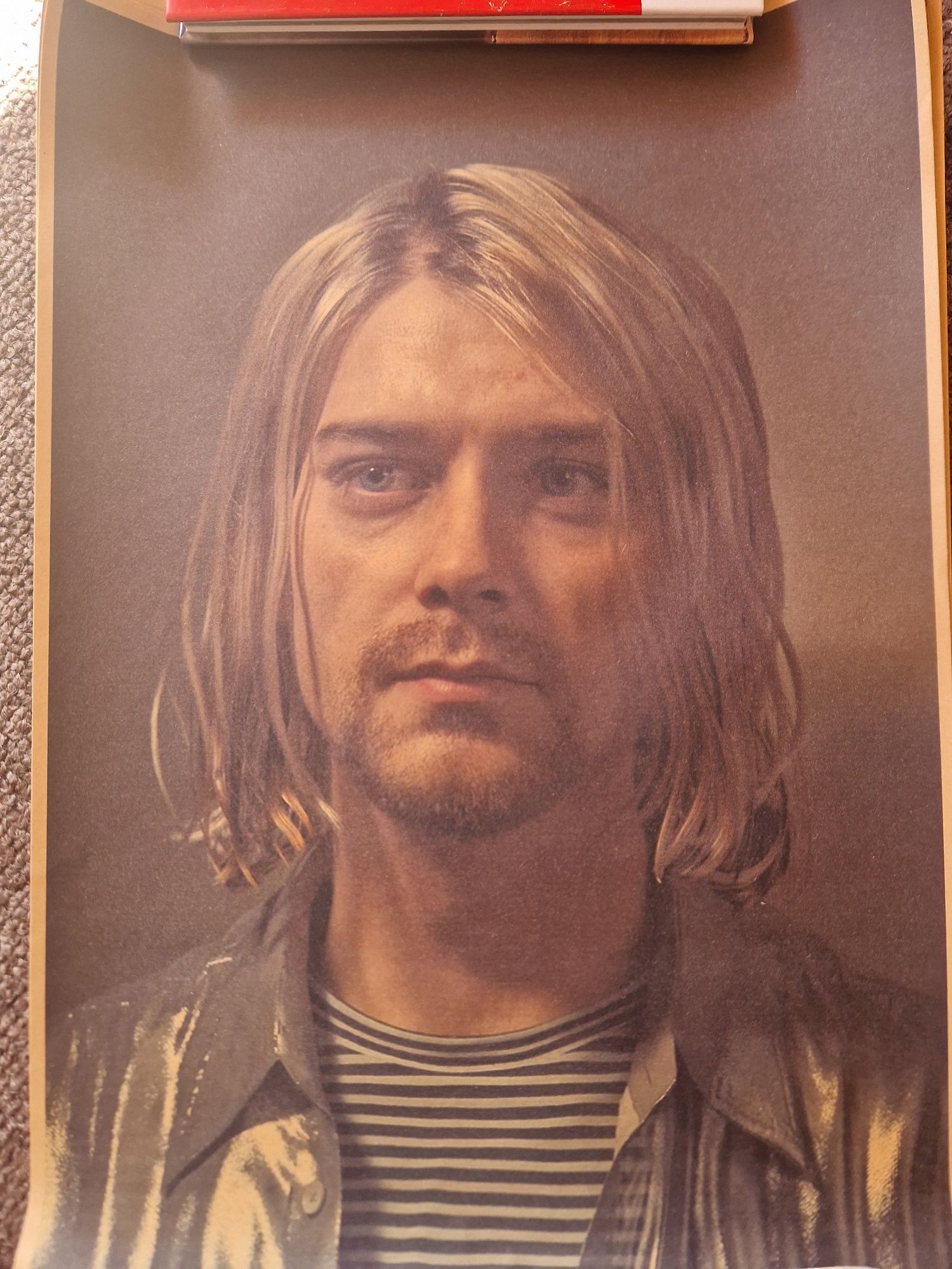 Nowy duzy plakat Kurt Cobain Nirvana 30 x42 cm