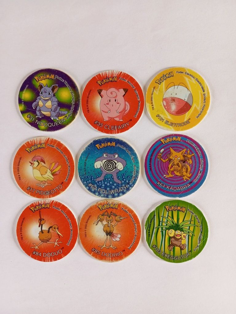 Tazos Pokémon originais Matutano