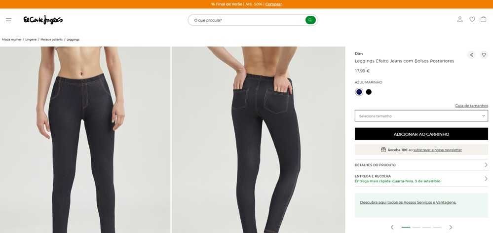 Dim Leggings para mulher Tam:42/44 (1734)