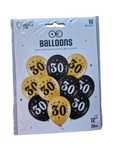 Balony na 30-te urodziny 10 sztuk