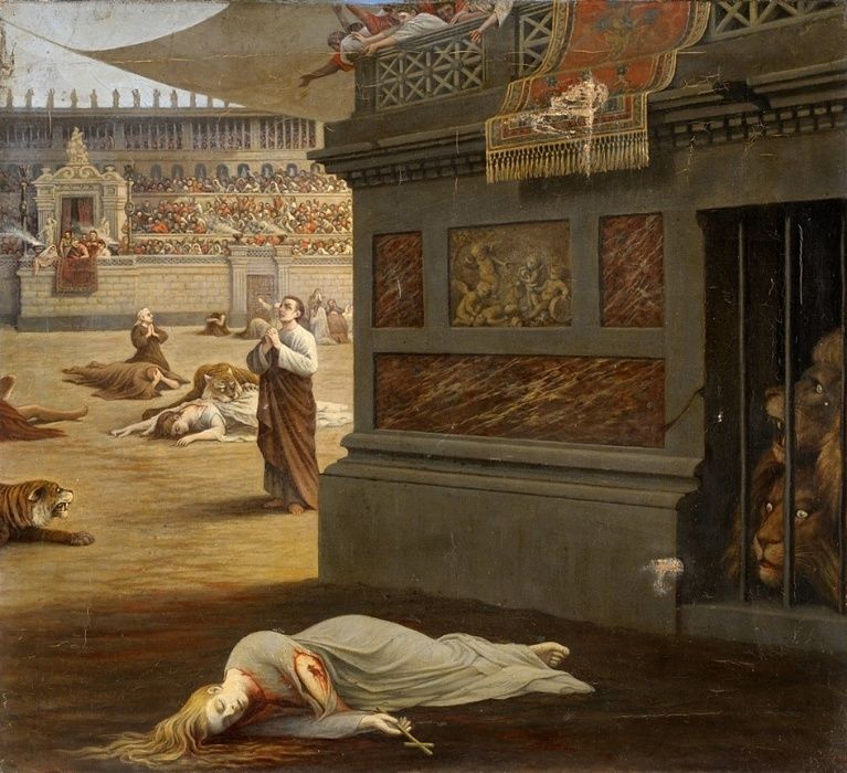 Obraz olejny XIX w., scena rodzajowa