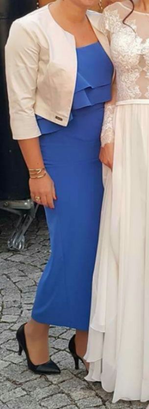 Elegancka hiszpanka maxi z rozcięciem Jolmar Rozmiar 38