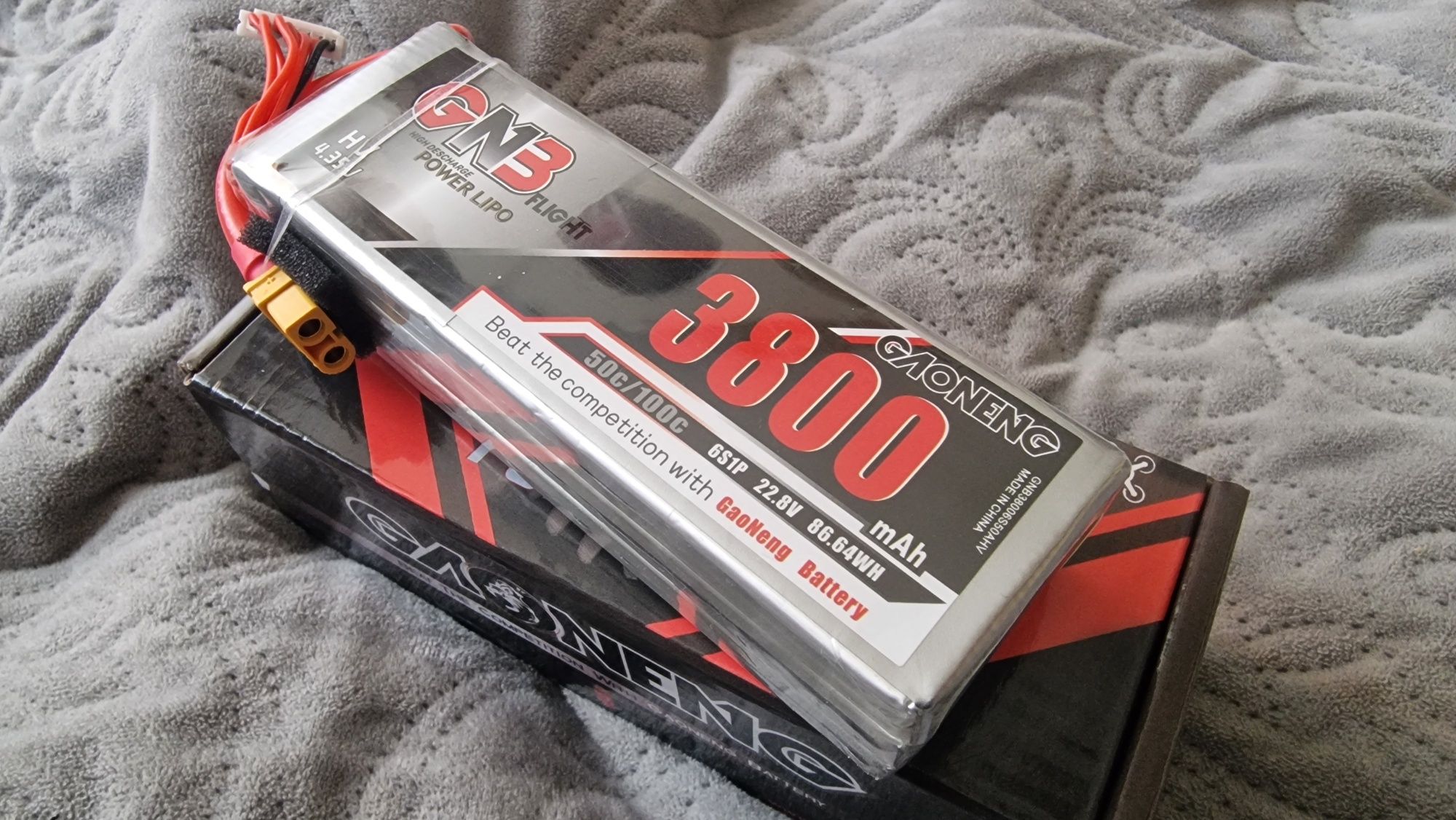 Акумулятор GNB GAONENG LiHV 3800 мАч 6S 22,8V 100C XT60 RC LiPo.