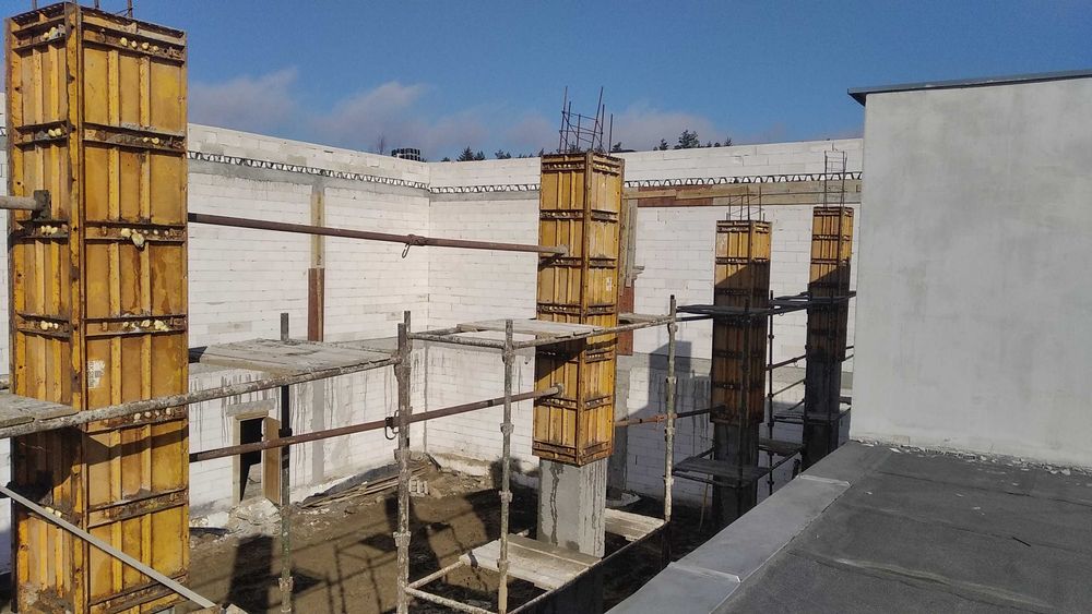 Wynajem, szalunków fundamentowych-ściennych, stemple,