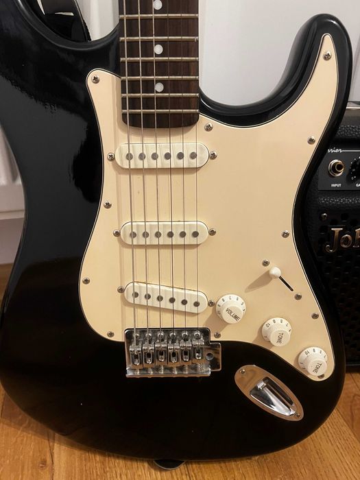 Gitara elektryczna Collins Rockguitar wzmacniacz Johnson