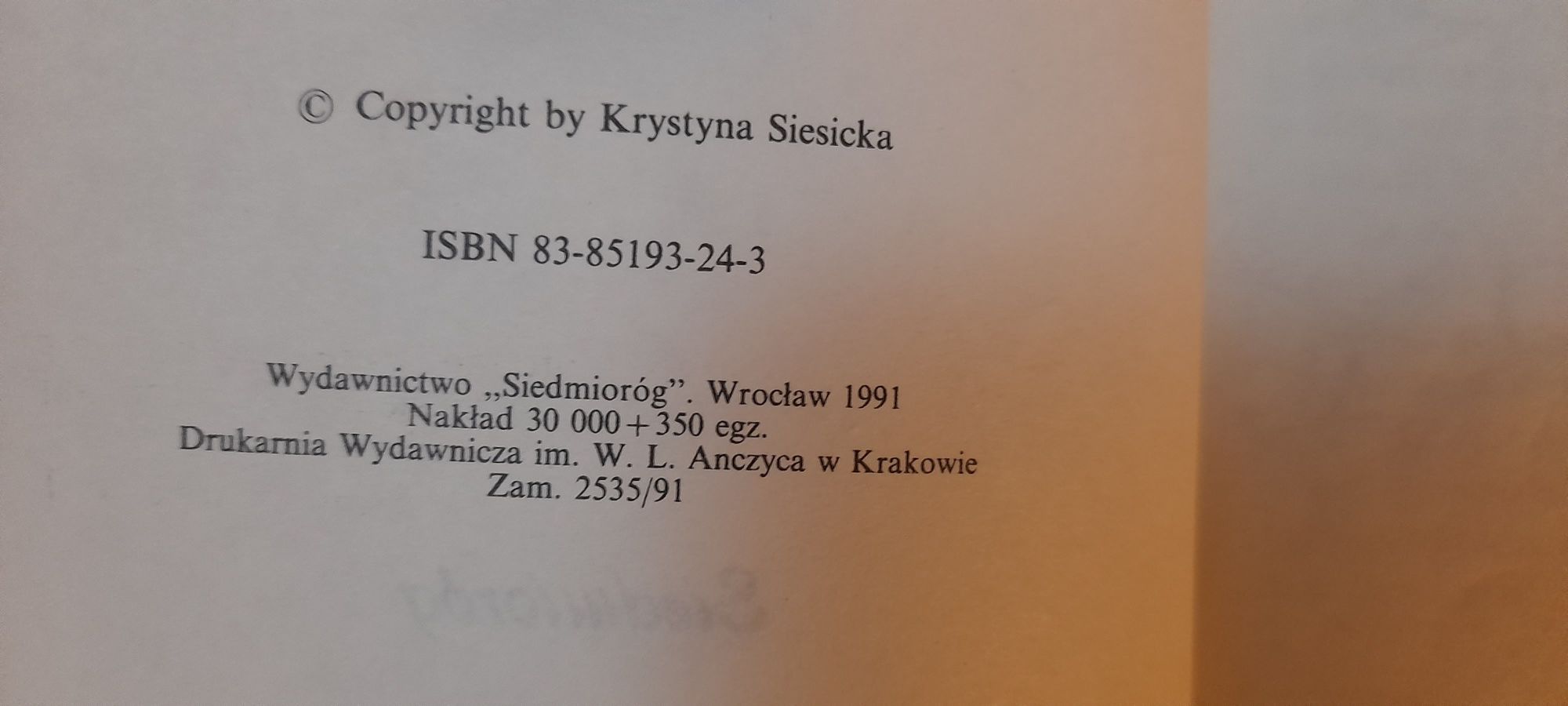 Ludzie jak wiatr - Krystyna Siesicka 1991