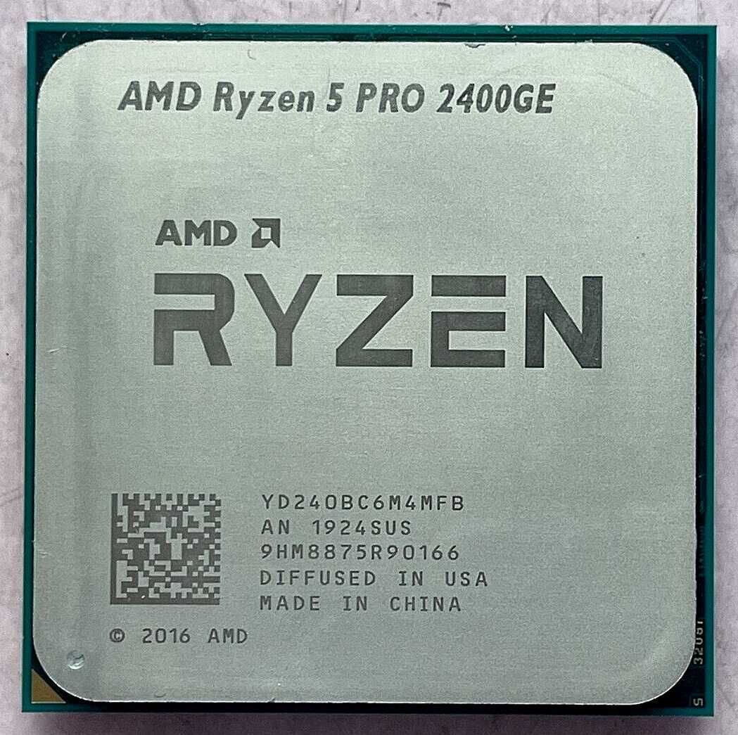 AMD Ryzen 5 PRO 2400GE Radeon Vega 11, AM4, 35 Вт.