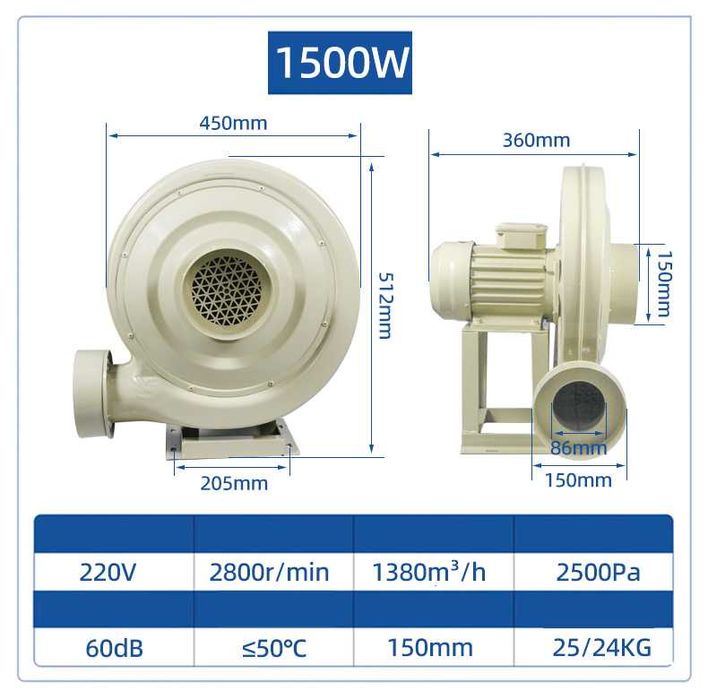 Витяжка для лазерного верстата, вентилятор, вытяжка