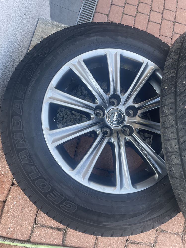 Sprzedam felgi aluminiowe 17 cali z oponam do Lexusa NX