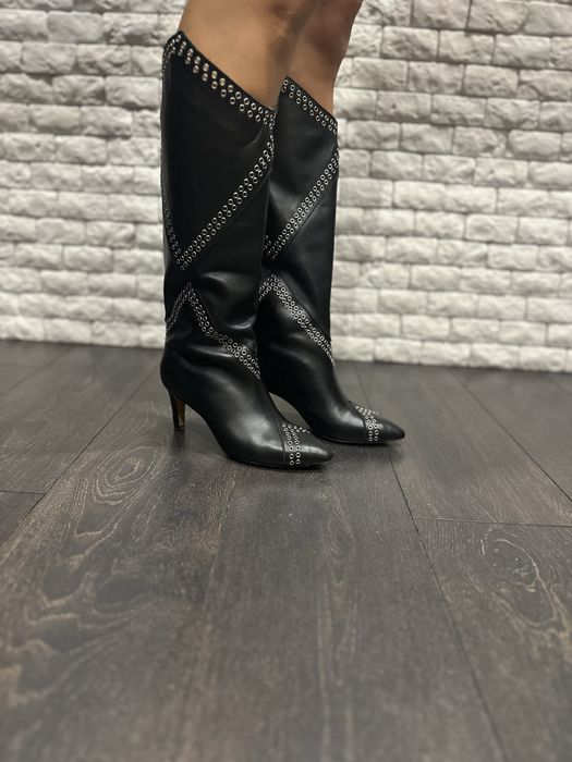 Високі шкіряні сапоги Isabel Marant