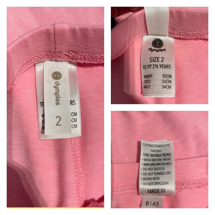 Zestaw legginsów: So cute granatowe + Dymples różowe