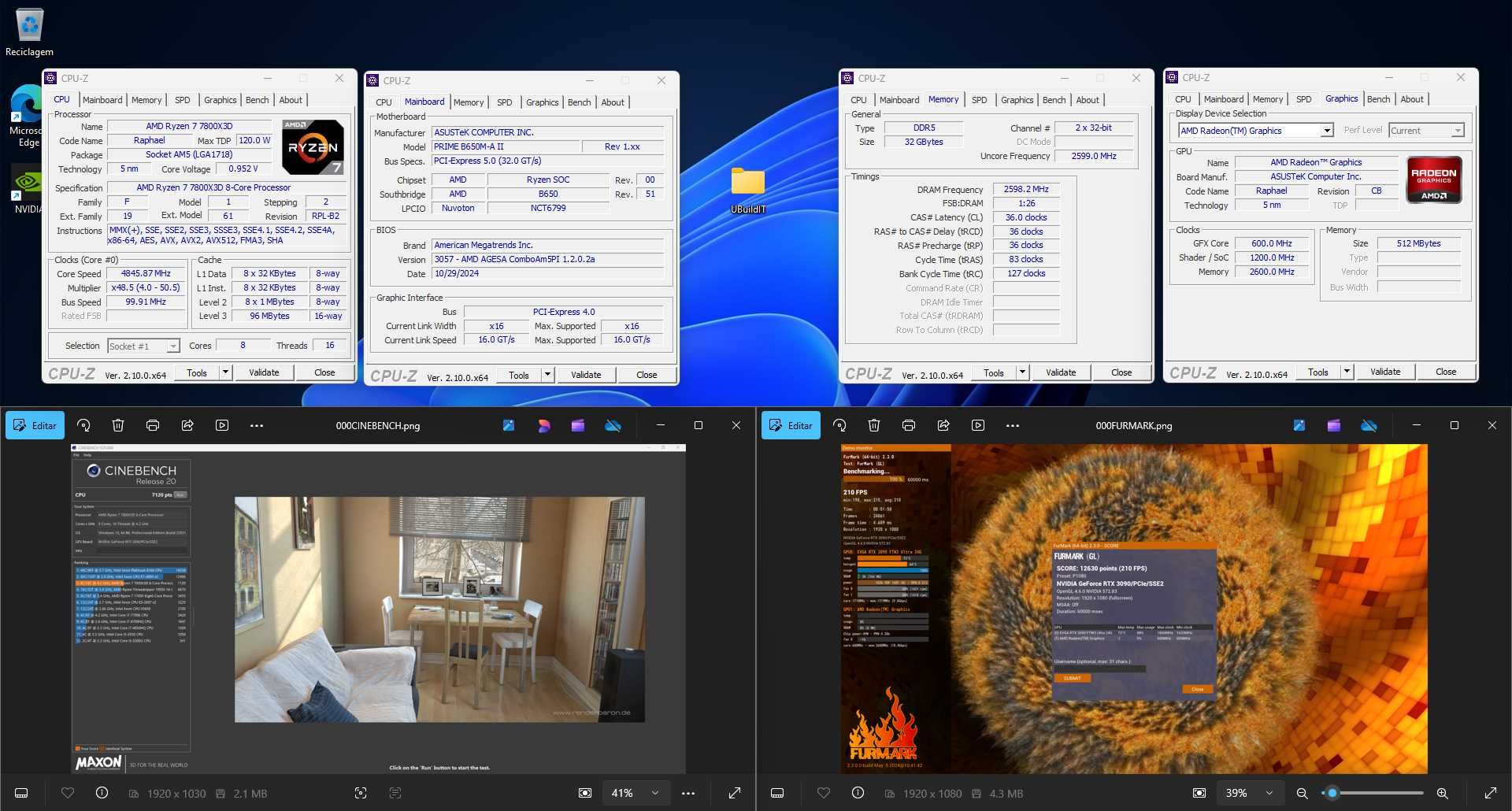 PC Gaming 4K | RTX 3090 / 7800X3D / 32GB RAM / SSD / WATERCOOLER / RGB