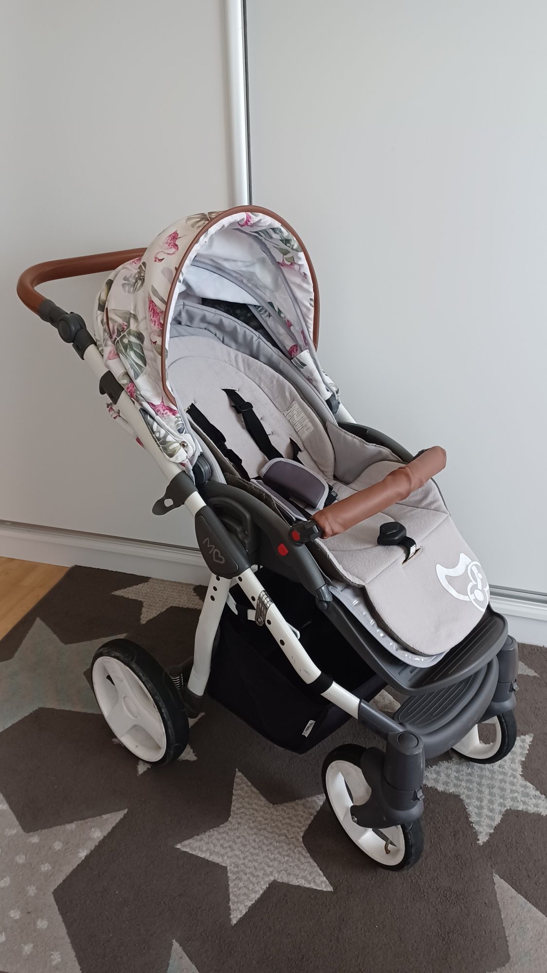 Wózek 3w1 mommy babyactive flamingo