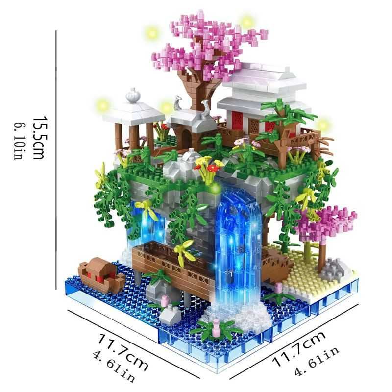 Конструктор - японский дом сад з підсвіткою 1435дет Лего lego