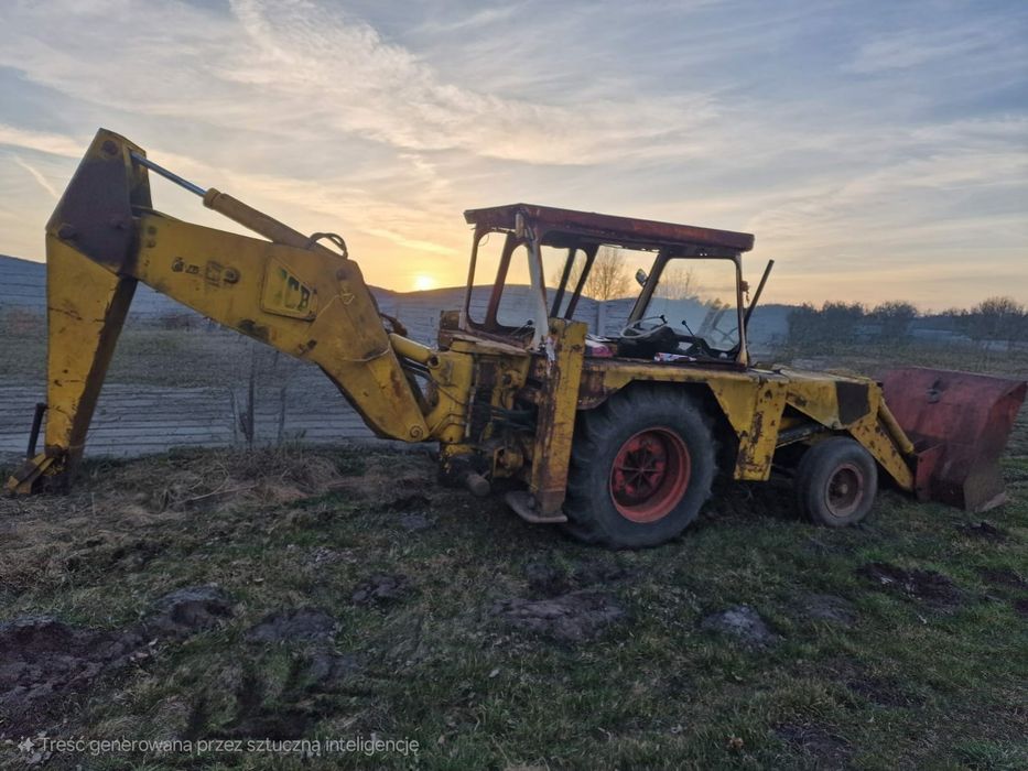 Koparko ladowarka Jcb 3c 75r 3x lyzka silnik leylans