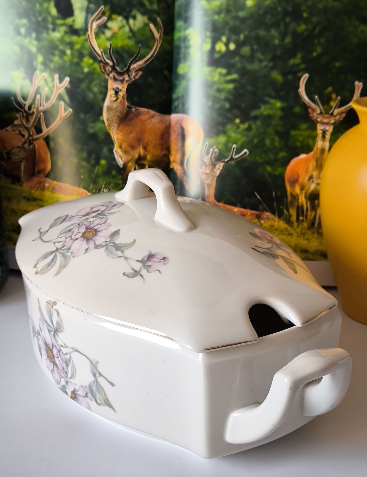 Waza Ćmielów Lwów piękna stara porcelana