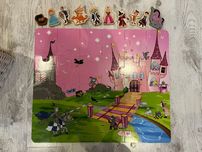 Puzzle drewniane dla dzieci zatem z rycerzem