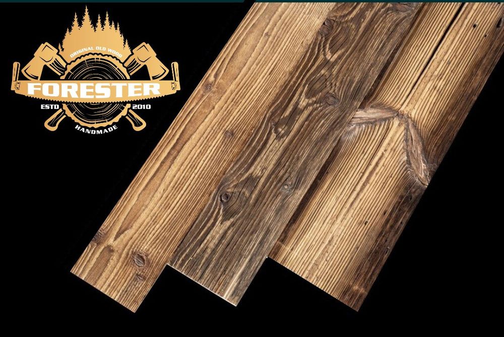 Stare deski rustykalne retro na ścianę z rozbiórki nie postarzane loft