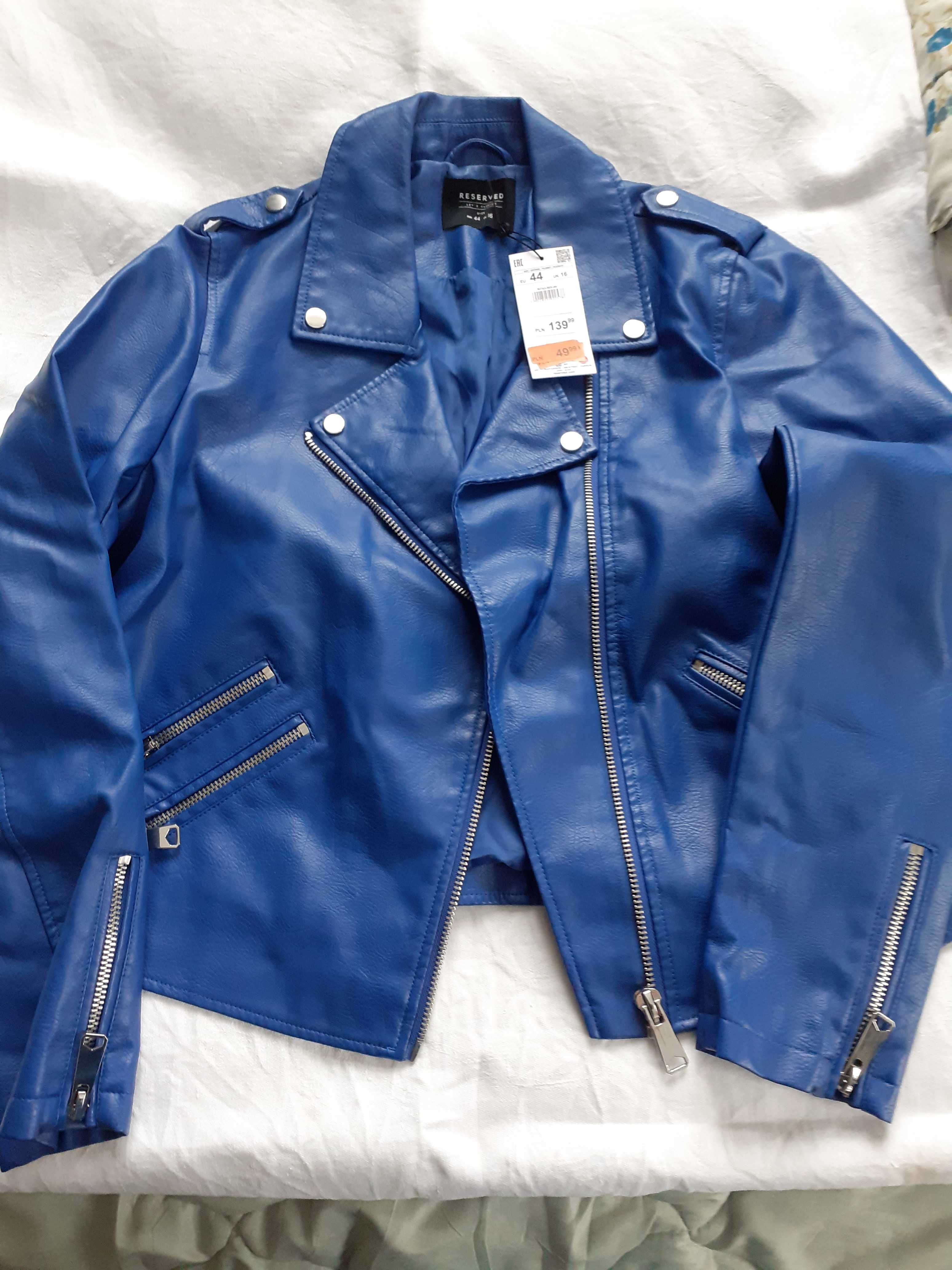 Nowa kurtka z metką Reserved w pięknym kolorze błękit paryski! Rozm 44