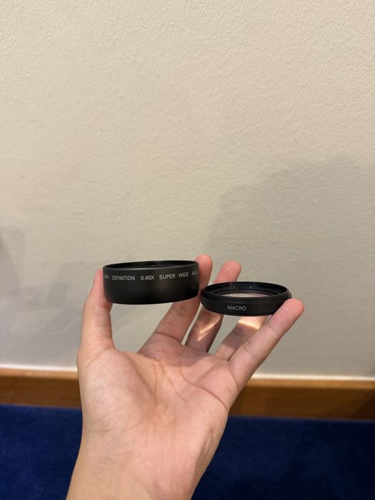 Lente macro e super wide angle