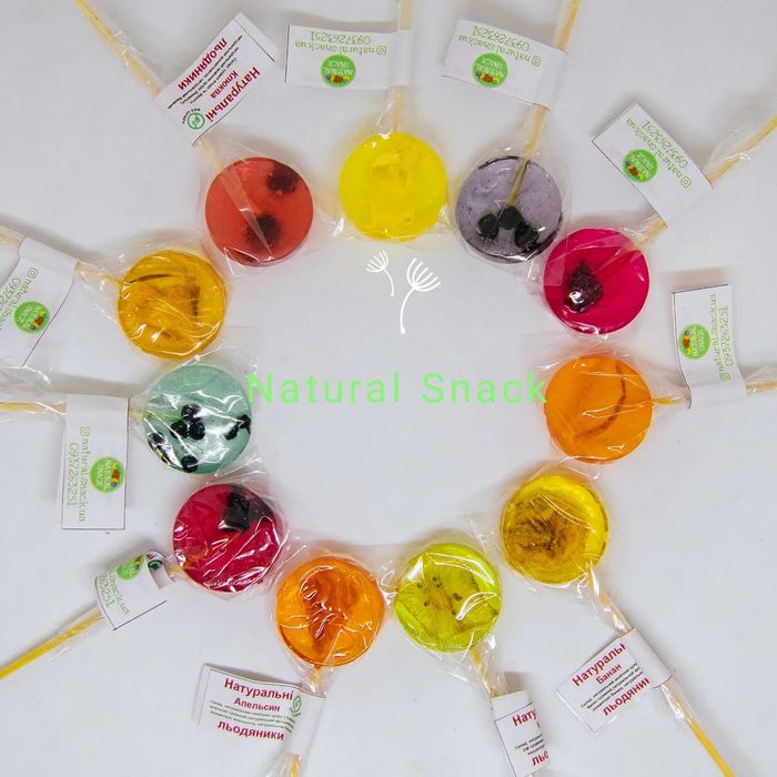 Натуральні льодяники з сушеними фруктами і ягодами без Цукру!!!