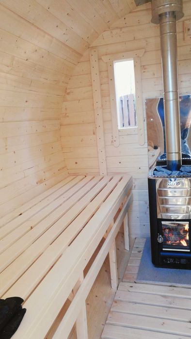 Sauna Beczka 300cm Ogrodowa Wolnostojąca - od Producenta z Litwy !